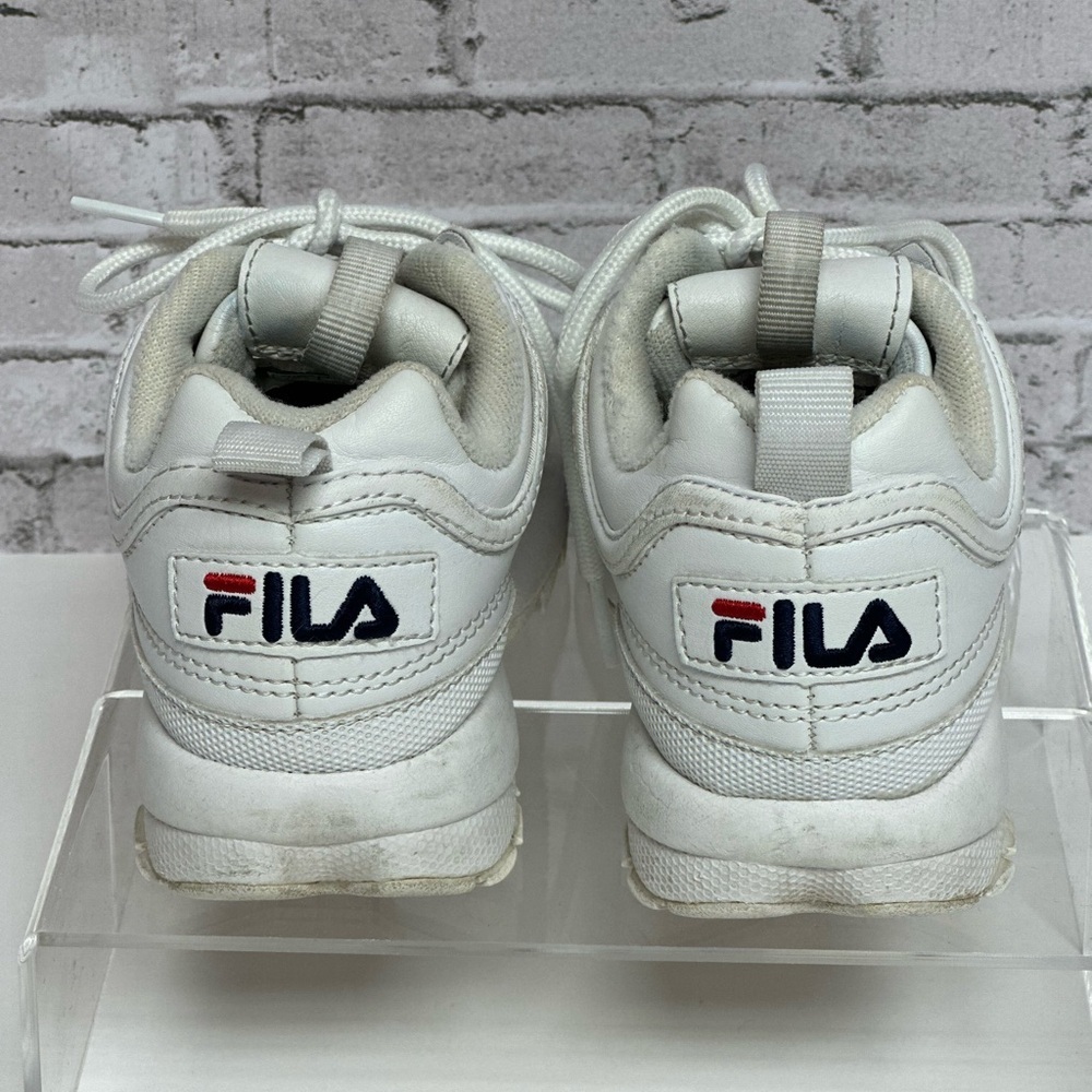 FILA Big Kids Disruptor II Casual Shoes Sneakers FW02945-111 White - Picture 6 of 13